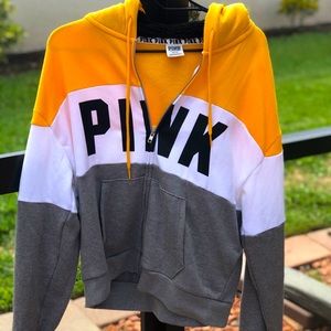PINK zip-up sweatshirt